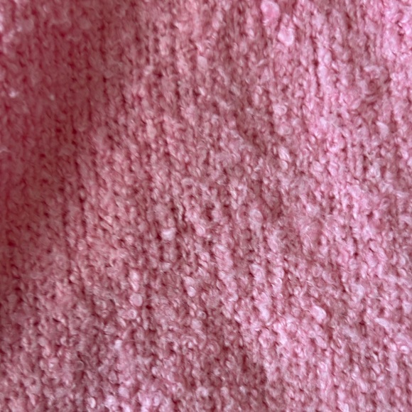 Cozy Pink Off-Shoulder Sweater - Picture 7 of 9